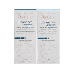 New 2 Pack Avene Cleanance Concentrate Blemish Control Serum 1 oz ea